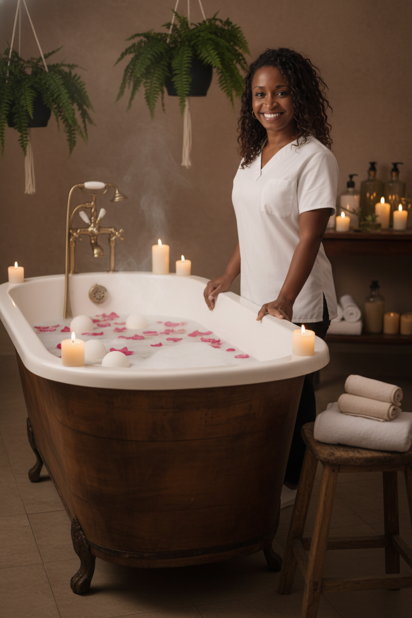 Pampering massage treatment