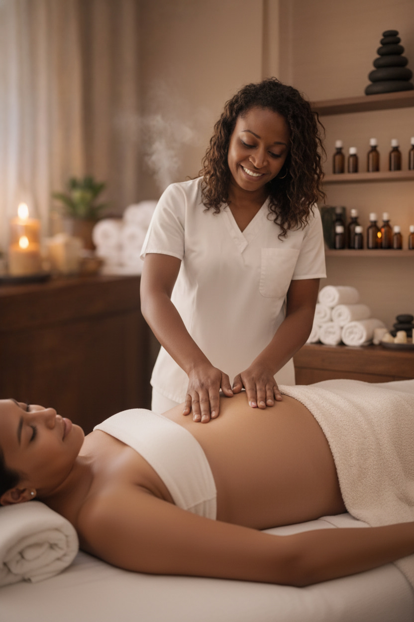 Prenatal and postnatal massage therapy